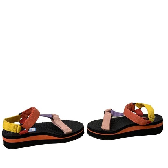 Time and Tru velcro strapped multi-color woman's sandal size 7 - Picture 7 of 10